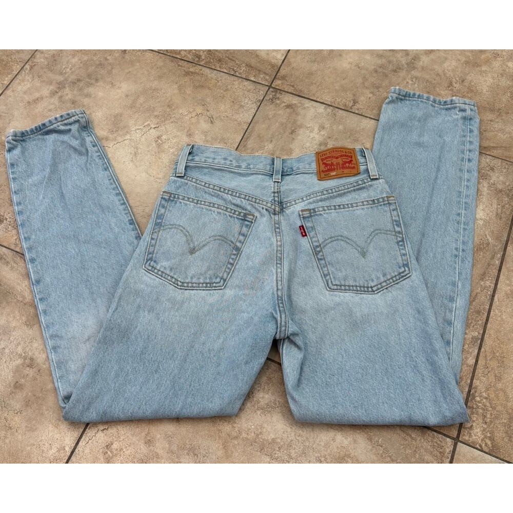 Levi’s 501 150th Anniversary Jeans W24 L30 Light Wash Distressed Floral Patch - Picture 5 of 5